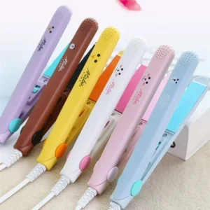 1PC New Curling Iron Mini Hair Iron Pink Corrugated Plate Electric Curling Iron Hair Art Styling Tools