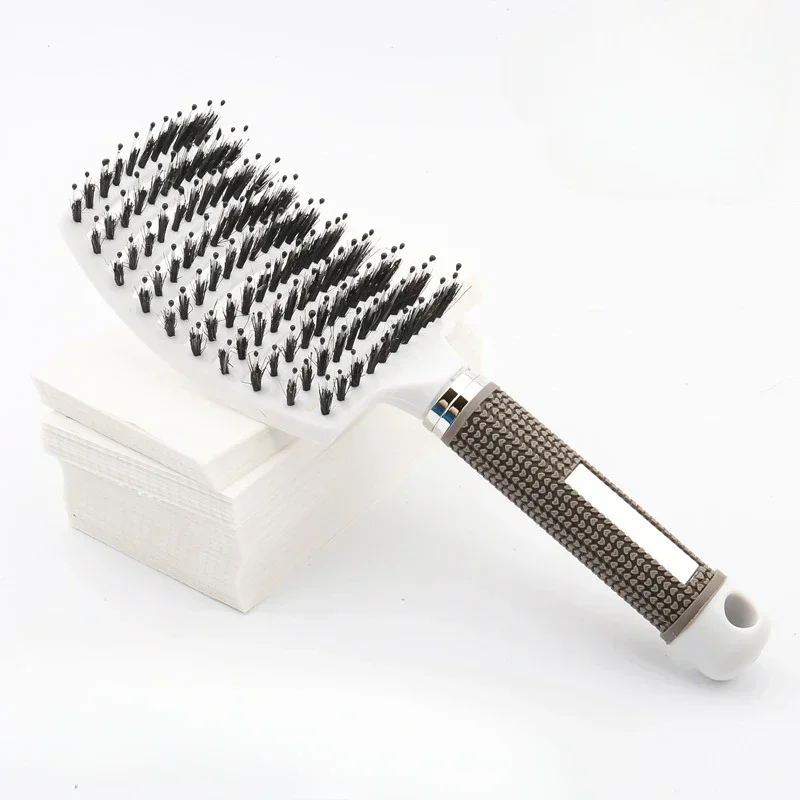 Hair Brush Scalp Massage Combs Hair brush Bristle Nylon Wet Curly Detangle Hair Brush for Salon Hairdressing Styling Tools - Image 7