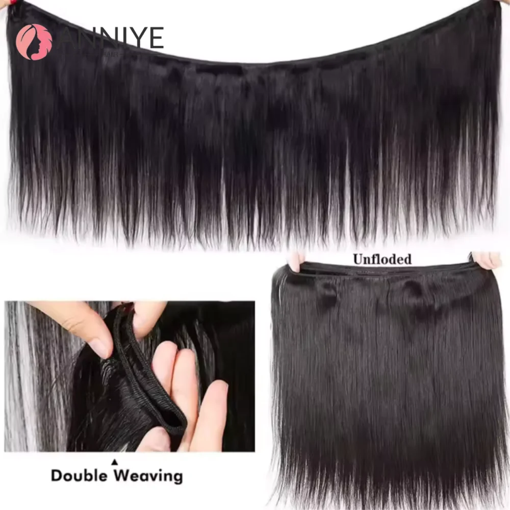 Straight Bundles Human Hair Brazilian Human Hair Bundles Remy Extensions 1/3/4 Bundle Raw Hair Extensions Wholesale Long Hair - Image 4