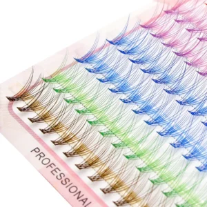 Colored mink eyelashes are natural and easy to operate. Multi colored eyelashes party eyelash makeup tool, Russian curly eyelash