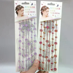Hair Gem Stickers Kit Blingling Hair Jewels For Girls Toy Hair Styling Tool With Reusable Shining Diamonds Pretend Play Toy Gift