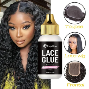 38ml/1.03fl.oz Waterproof Lace Wig Glue – Extremely Hold, Invisible, Quick Dry & Easy Removal – No Odor Hair Adhesive for Wigs