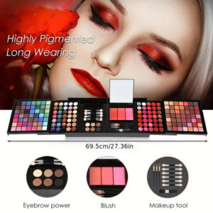 177 Color Makeup Set Including Eyeshadow Palette Blush lip Gloss Concealer,All-in-one Women’s Makeup et,Complete Set with Mirror
