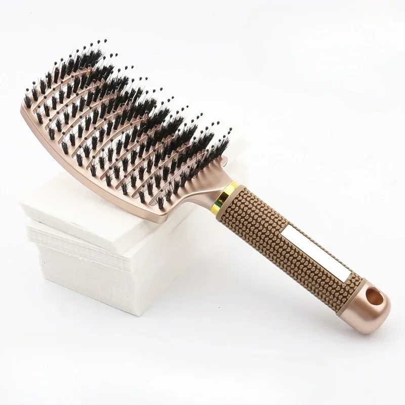 Hair Brush Scalp Massage Combs Hair brush Bristle Nylon Wet Curly Detangle Hair Brush for Salon Hairdressing Styling Tools - Image 11