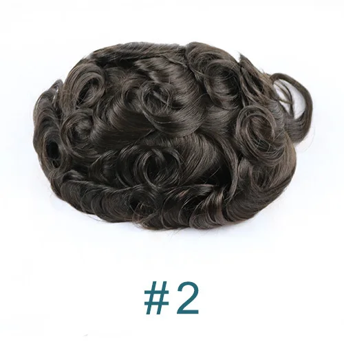 European Blonde Brown Black #4 Human Toupee 100% Human Hair Man Bald Wigs Undetectable Capillary Prosthesis Durable Fine Mono - Image 12