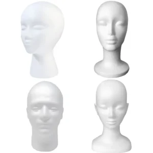 Wig Display Hairpieces Stand Holder Female Head Model Foam Mannequin Styrofoam Mannequin Head Foam Wig Head Head Model