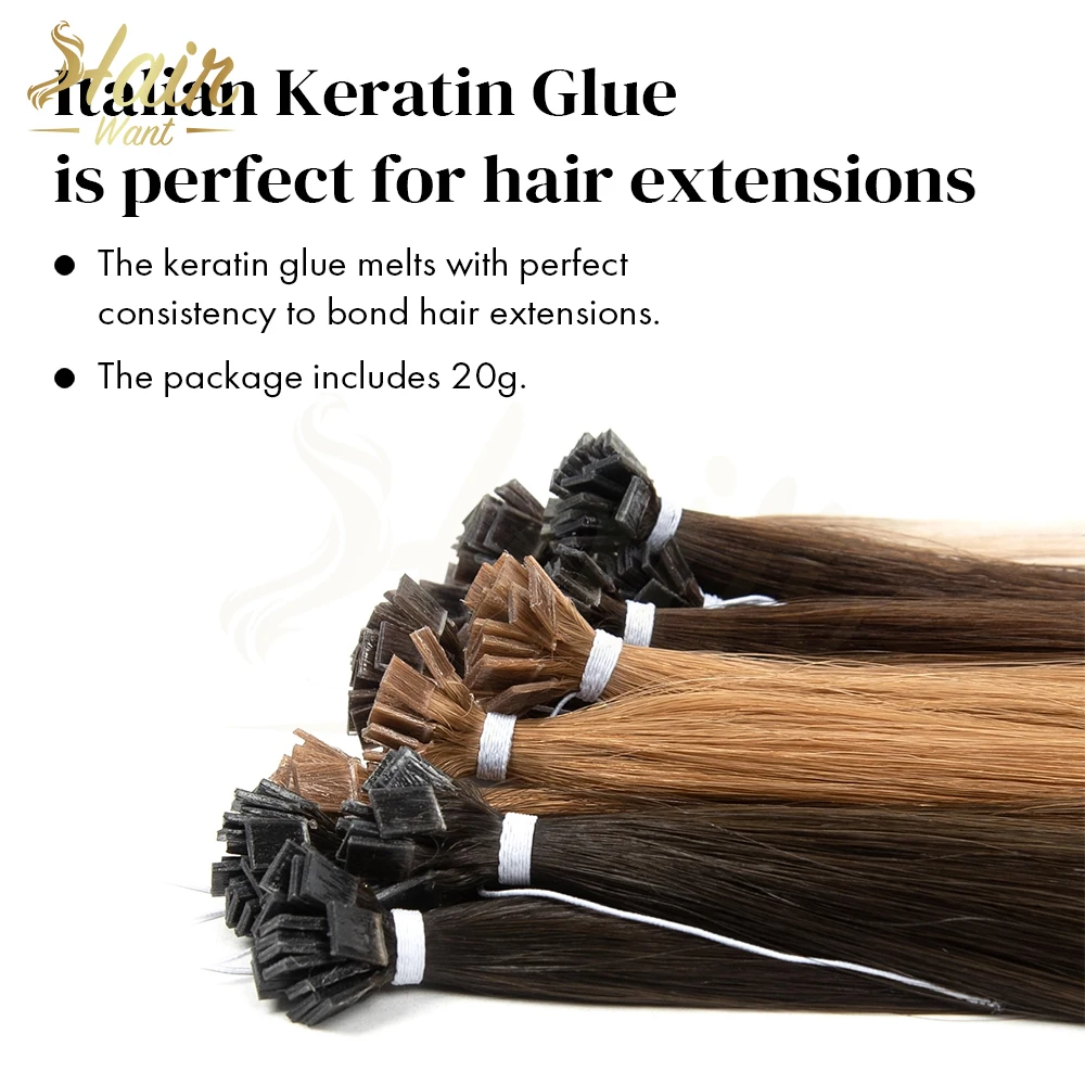 Hair Want Italian Keratin Glue Grain Hair Extension Fusion Keratin Glue Beads For I tip Hair Extension Granule Beads Making Tool - Image 6