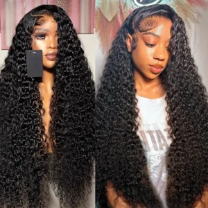 Curly Human Hair Wigs For Women Water Wave Lace Front Wig 13×4 13×6 Lace Frontal Deep Wave Wig 100% Human Hair Hd Lace Wigs