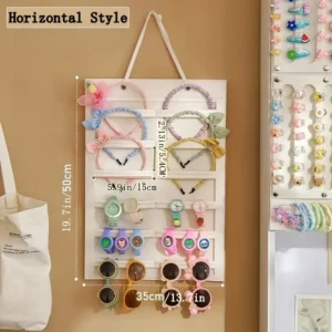 Hair Accessories Hanging Storage Organizer Wall Decoration Hair Bows Storage Hair Clips Hair Rope Glasses Organizing Storage