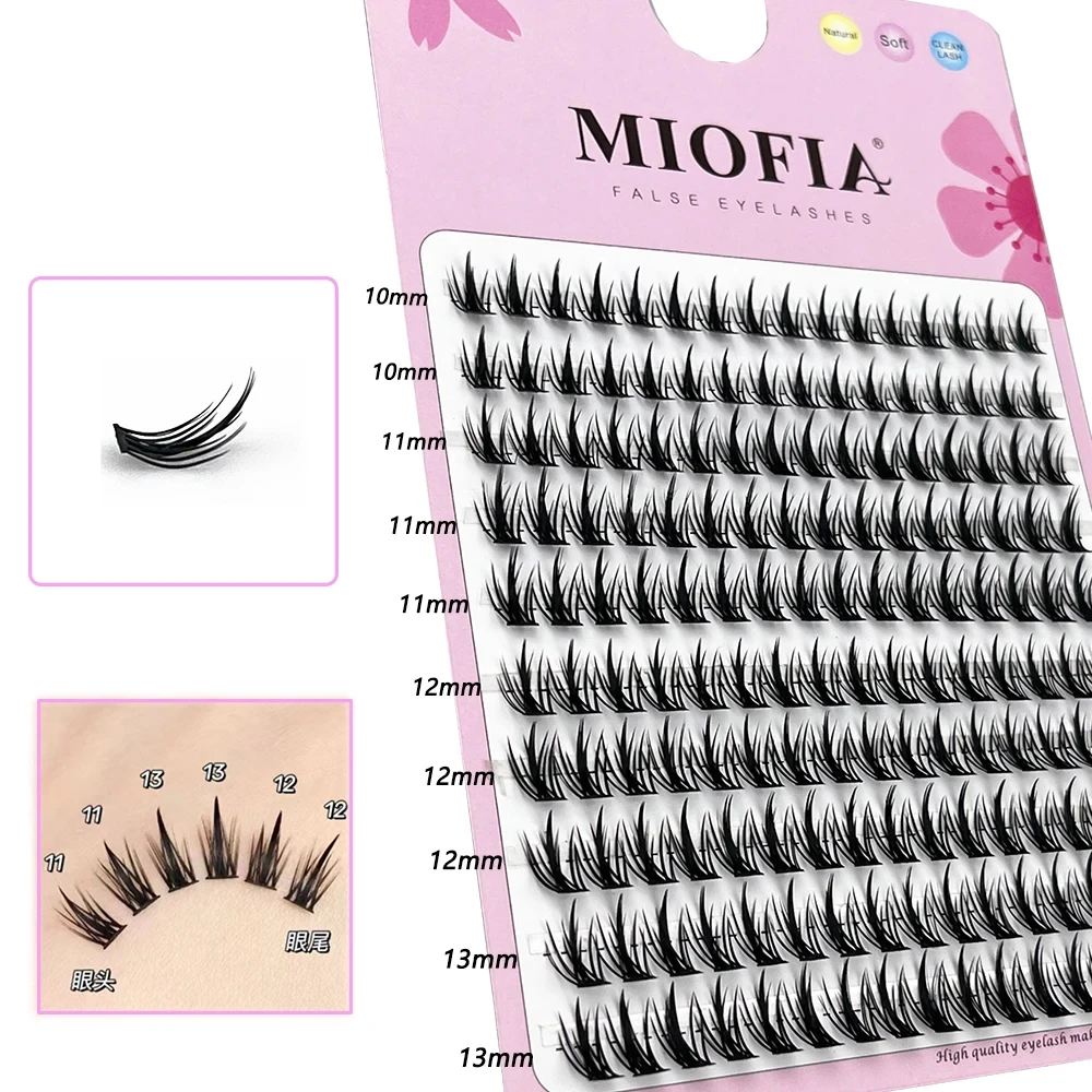 1 Box/160 Bunches Mink Eyelashes Natural 3D Russian Individual Eyelash extension MS Eyelash cluster Makeup Tool Lashes Wholesale - Image 4