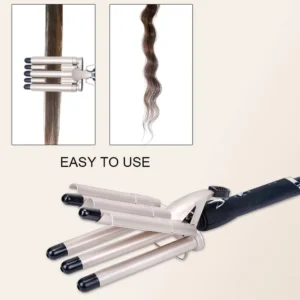 Curling Iron 2 Temperature Control Tourmaline 5 Barrel Hair Crimper Fast Heating Hair Curler Machine 5 Barrels Curling Iron