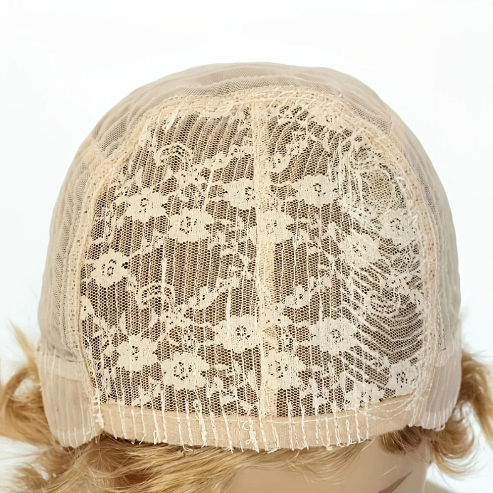 613 Blonde Pixie Cut Wig Human Hair Bob Cut Natural Look Machine Made Wig Easy Application Everyday Special Occasion Wig - Image 6