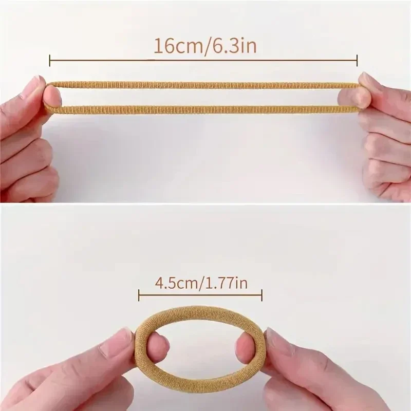 30-200pcs Hair Accessories for Women girl Basic Hair Bands Headband Hair Ropes Ties Ponytail Holder Simple and Fashionable Nylon - Image 3