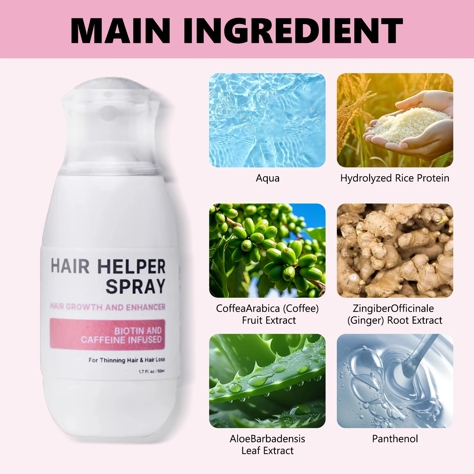 Hair Care Spray Nourishes Hair Scalp Moisturizes And Softens Hair, Repair Damage Strengthen Hair Follicles Reducing Hair Loss - Image 6