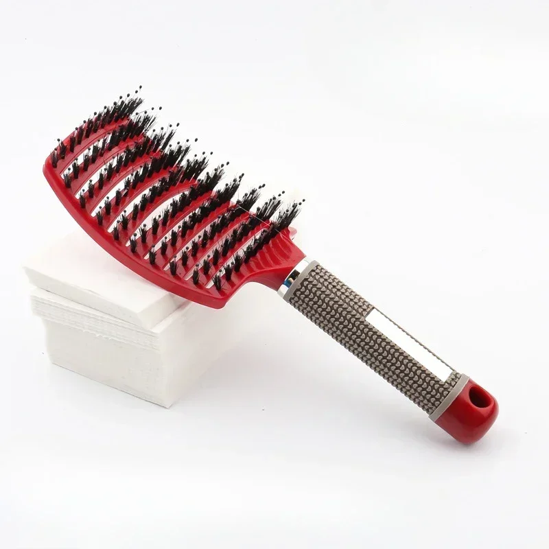 Hair Brush Scalp Massage Combs Hair brush Bristle Nylon Wet Curly Detangle Hair Brush for Salon Hairdressing Styling Tools - Image 8