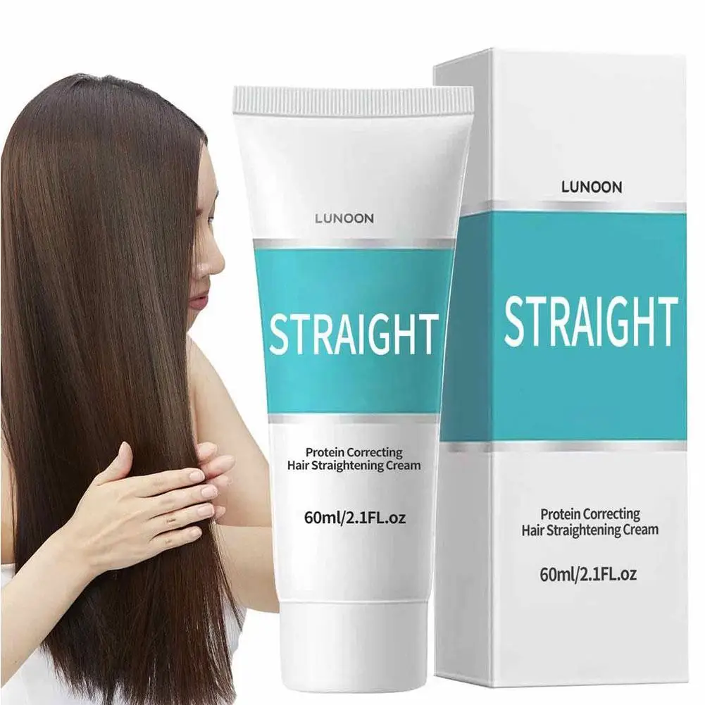 60ml Keratin Hair Straightening Cream Professional Damaged Treatment Faster Smoothing Curly Hair Care Protein Correction Cream - Image 2