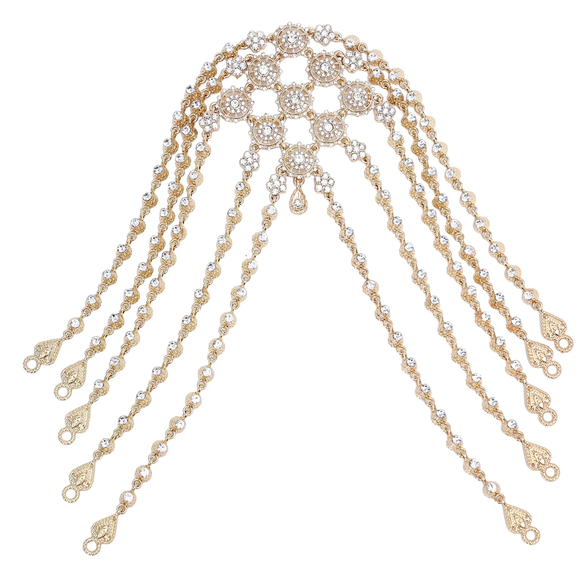 Arabic Handmade Jewelry Bridal Hair Accessories Women Golden Color Headpiece Accessories Big Size Head Chain Jewels - Image 3