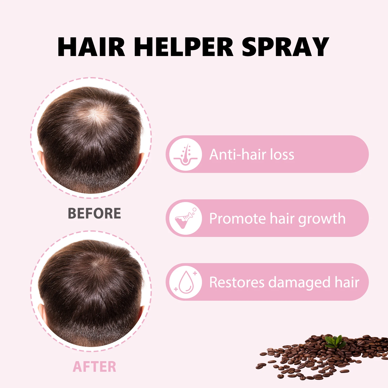Hair Care Spray Nourishes Hair Scalp Moisturizes And Softens Hair, Repair Damage Strengthen Hair Follicles Reducing Hair Loss - Image 2