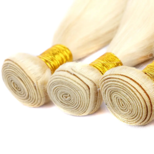 Blonde Bundles Human Hair 613 Straight Human Hair Bundles Brazilian Unprocessed Virgin Hair 3 Bundles 22 24 26 Inch Blonde #613