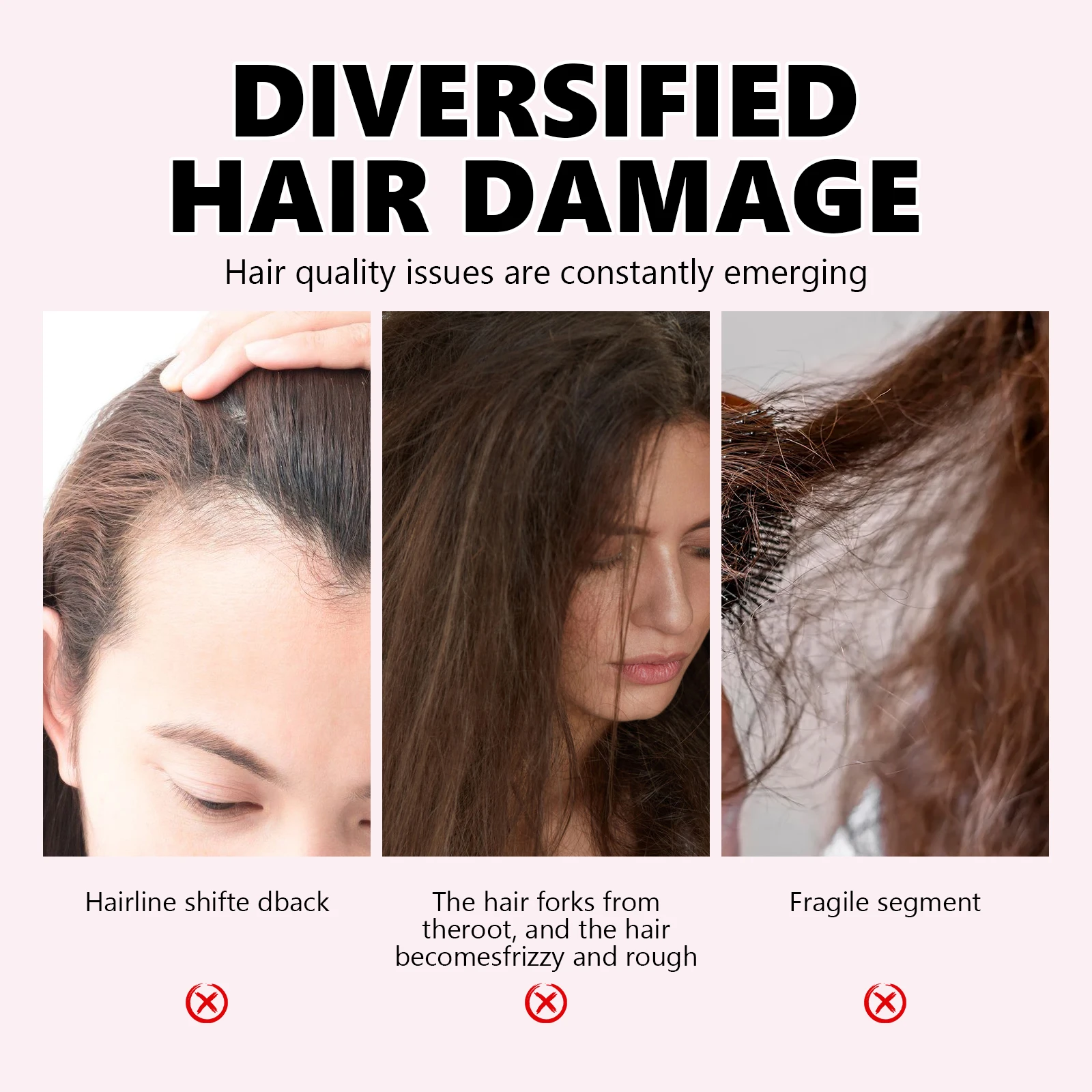 Hair Care Spray Nourishes Hair Scalp Moisturizes And Softens Hair, Repair Damage Strengthen Hair Follicles Reducing Hair Loss - Image 3