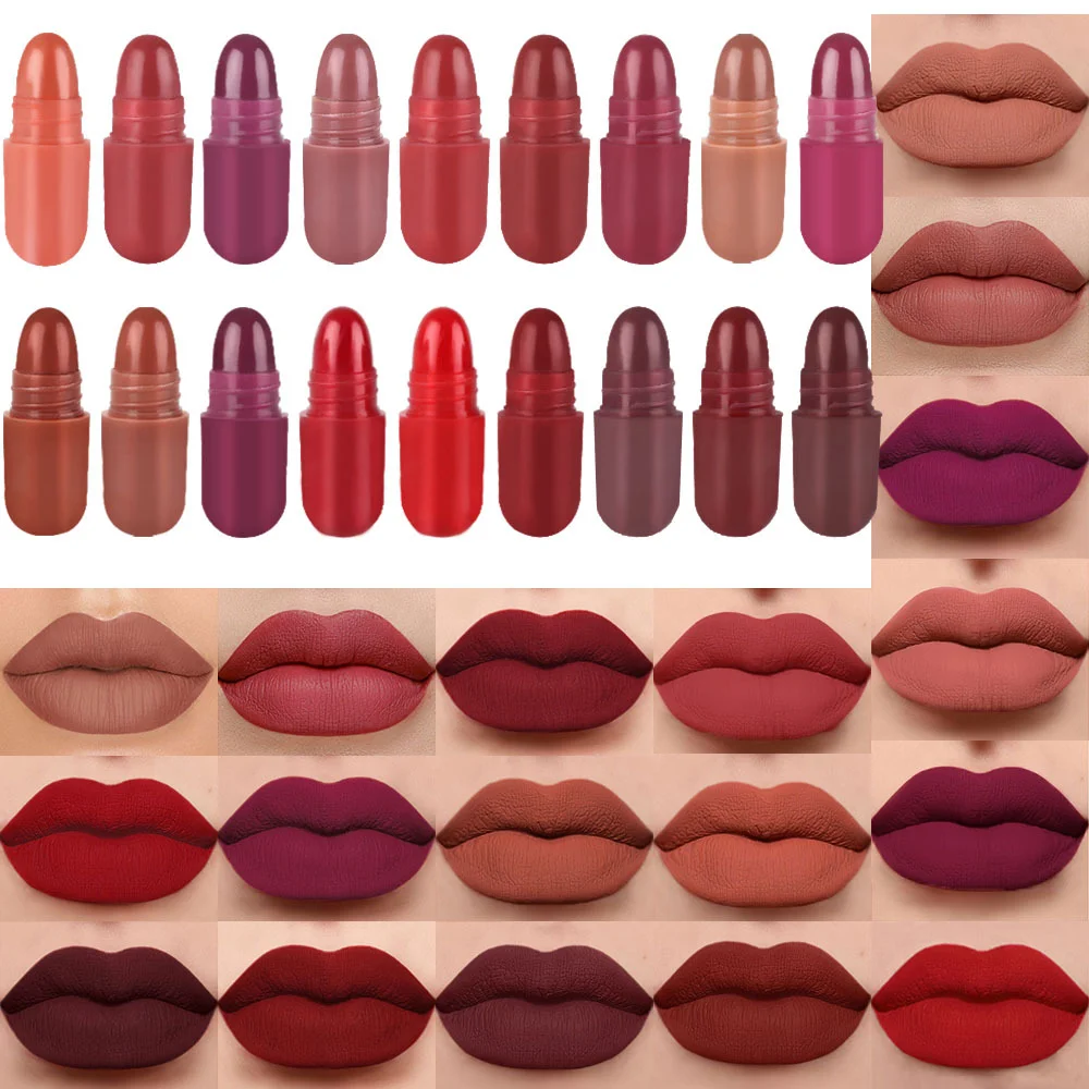 18 color lipstick with moisturizing, long-lasting, waterproof, sweat resistant, radiant, and smooth lip gloss - Image 2