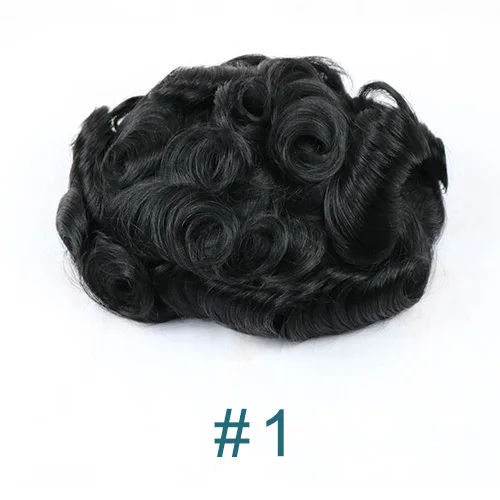 European Blonde Brown Black #4 Human Toupee 100% Human Hair Man Bald Wigs Undetectable Capillary Prosthesis Durable Fine Mono - Image 15