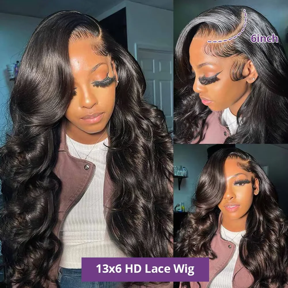 40 Inch Body Wave Human Hair Wigs 13x6 Transparent Human Hair 13x4 Hd Lace Frontal Wig 100% Human Hair Pre Pluck Lace Front Wig - Image 3