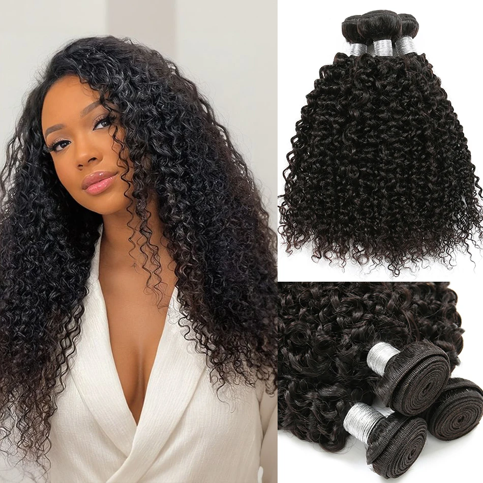 12A Burmese Curly Hair Afro Kinky Curly 3 Bundles 100% Human Hair Extensions P1B/30 99J 4C Highlight Ombre Curly Weave Bundles - Image 7