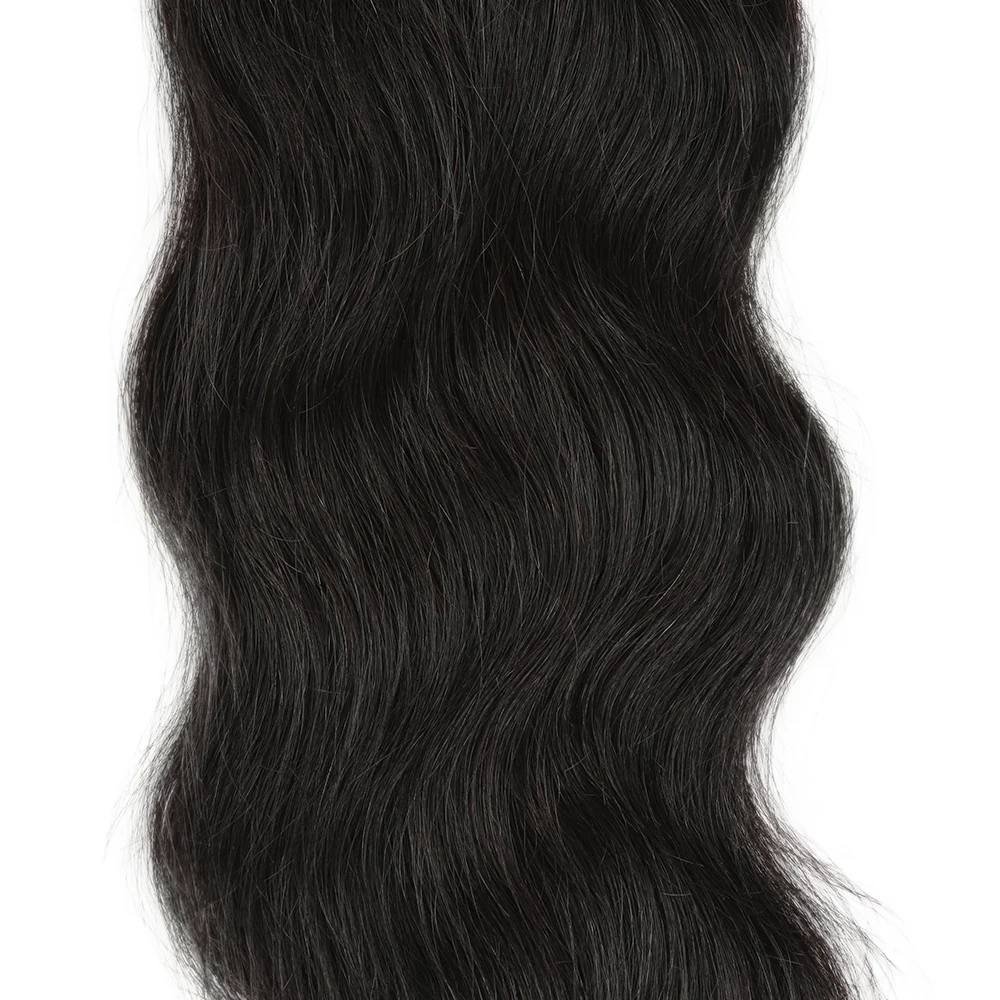 Sleek Human Hair Bundles For Women 100% Unprocessed Human Hair Wavy Doule Drawn Bundles Weave Extensions Singles Bundles - Image 3