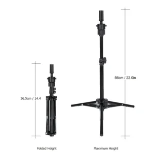Wig Head Stand – Adjustable Mannequin Head Stand – Wig Stand Tripod for Cosmetology Hairdressing Training (Head Not Included)