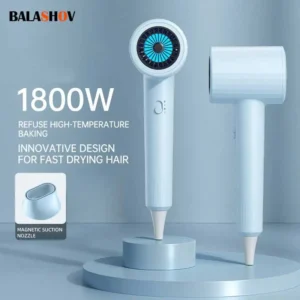 Hair Dryer, High-Speed Electric Turbine Airflow, Low Noise, Constant Temperature And Quick Drying Wind Speed 62m/s1800WQuick Dry