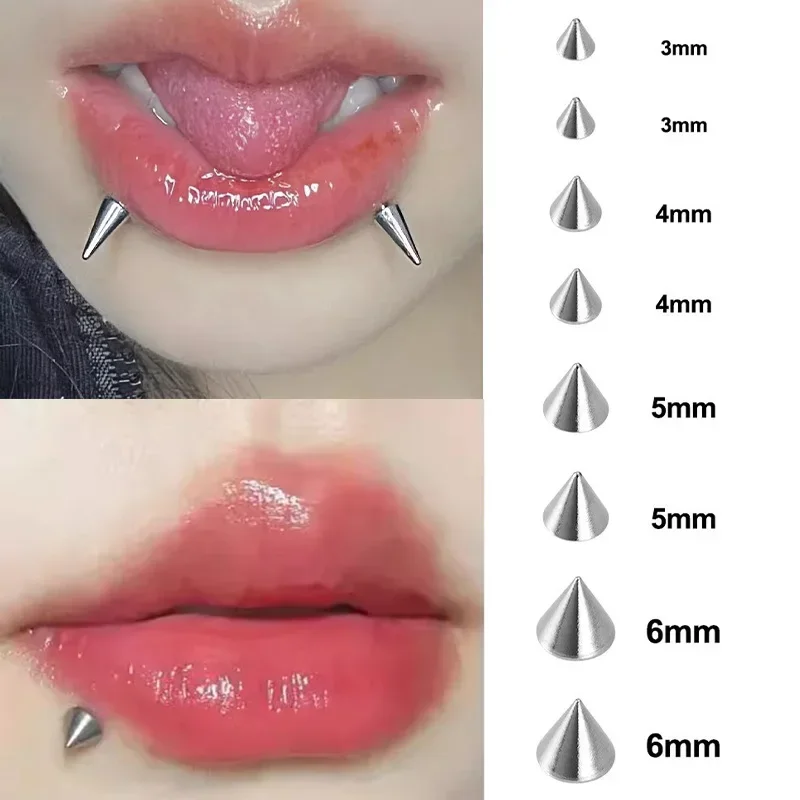 Fashion Fake Lip Nail Eyebrow Nose Ring No Piercing Lip Nails Sticker Selfadhesive Waterproof Reusable Body Belly Button Jewelry - Image 9
