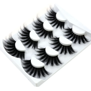 4 pairs of natural mink eyelashes 25mm eyelashes handmade eyelashes extended false eyelashes