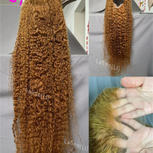 Honey Blonde Human Hair Wig Curly Wigs 13×6 Hd Lace Frontal Wig 13×4 Deep Wave Frontal Wig 30 Inch #27 Colored Human Hair Wigs