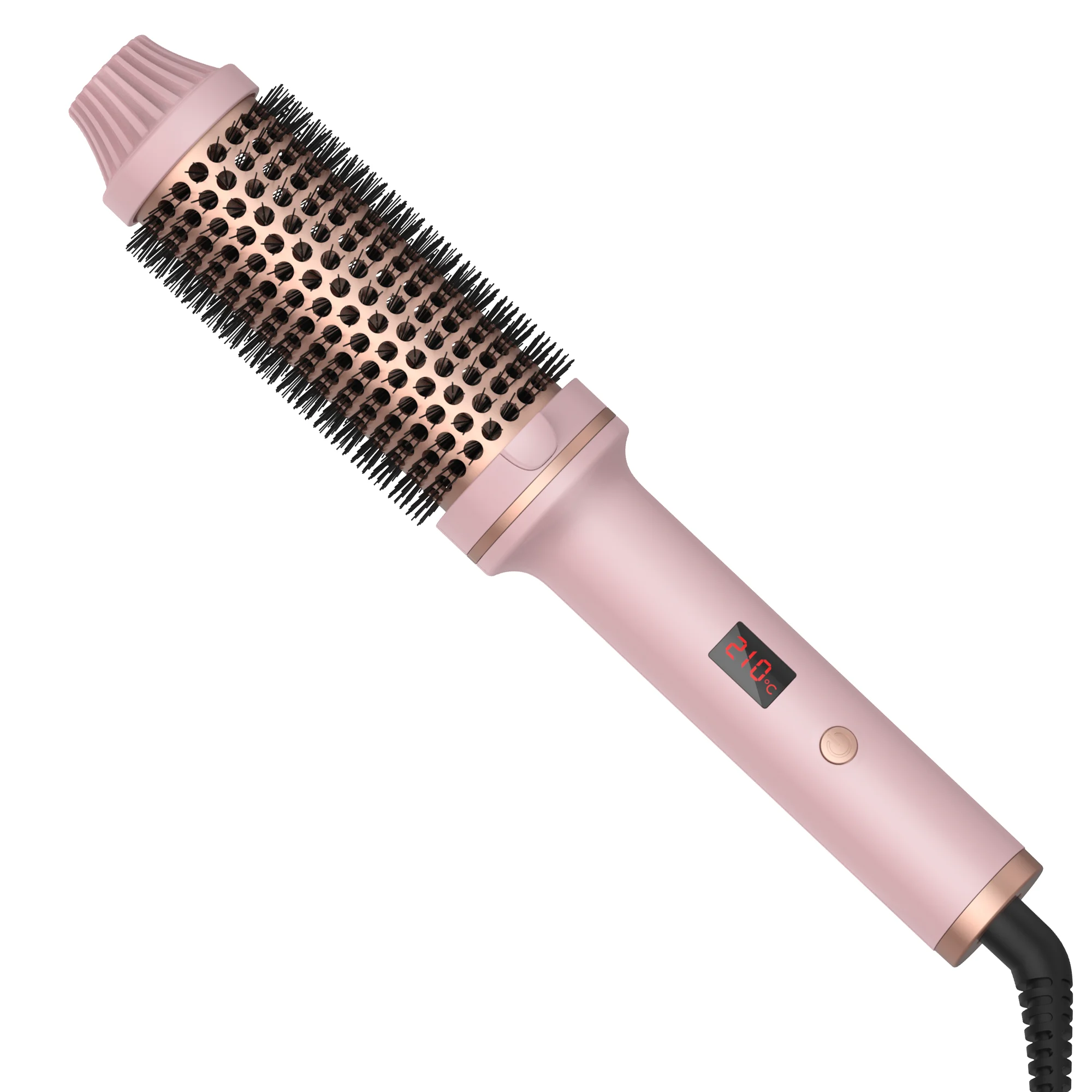 Curling Iron Brush PTC Heated Thermal Brush Ceramic Hair Curler Hot Brush Create Loose & Volume Curls Heating Hair Styling Brush - Image 7