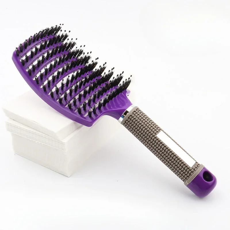Hair Brush Scalp Massage Combs Hair brush Bristle Nylon Wet Curly Detangle Hair Brush for Salon Hairdressing Styling Tools - Image 12