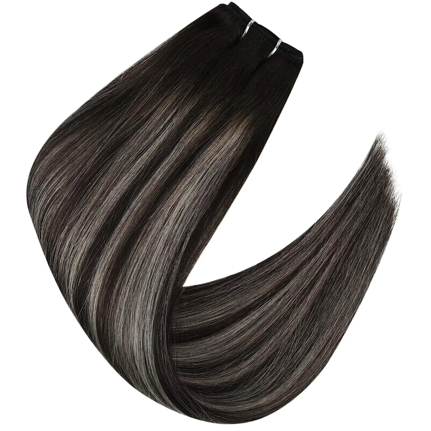 Full Shine Hair Bundles 100% Human Hair Weft Extensions Ombre Blonde Color100g Sew In Silky Straight Remy Skin Double Weft - Image 10