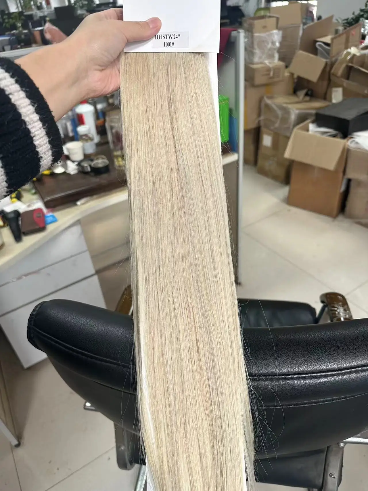 Real Beauty Platinum Blond Human Hair Bundle Brazilian Straight Hair Weave Bundles High Ratio Remy Hair Extensions Brown#4 75cm - Image 16