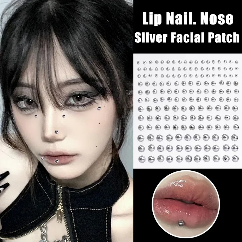 Fashion Fake Lip Nail Eyebrow Nose Ring No Piercing Lip Nails Sticker Selfadhesive Waterproof Reusable Body Belly Button Jewelry - Image 4