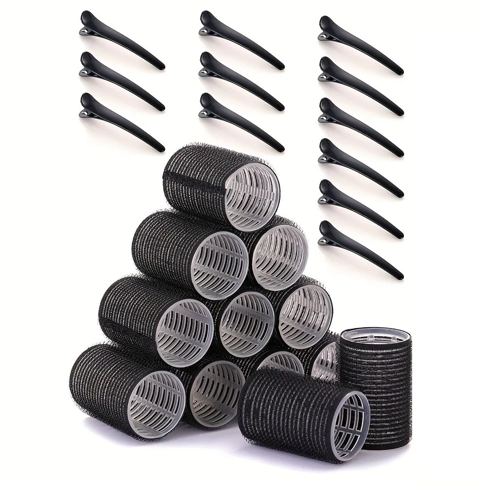 Curling Iron Set 24pcs No Heat Hair Rollers with Duckbill Clips Salon Effect DIY Hairstyle for Women Home Salon Hair Care - Image 2