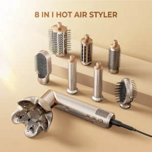 Hair Dryer 8 in 1 Hair Styler Tools Complete Set Salon Brushless Motor 110000rpm Professional Blower Dryerr With Comb