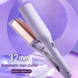 Hair Curling Iron 32mm Deep Wave Hair Curler 4 Temperature Adjustable Fast Heating Crimping Iron Styler Wand for All Hair Style