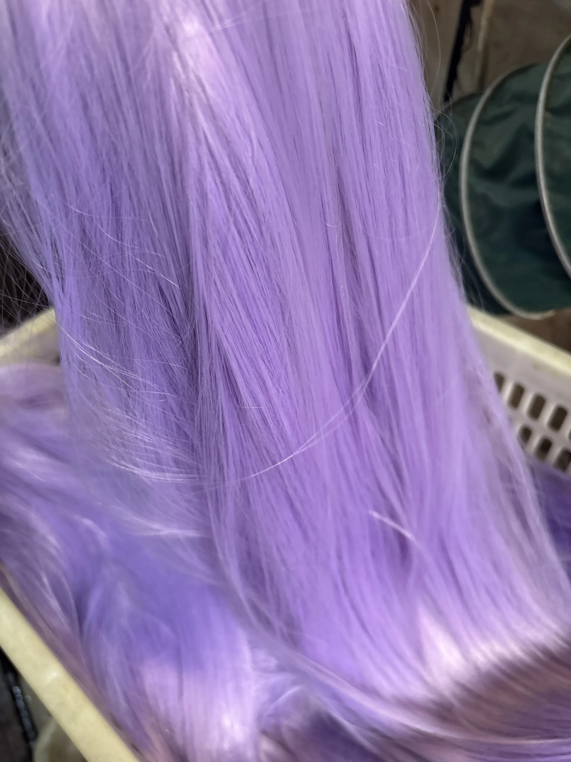 BeiBei Purple Straight Hair Extensions Heat Resistant Fibers Synthetic Wig Bundles Crochet Braids Hair Braiding Hair Extensions - Image 5