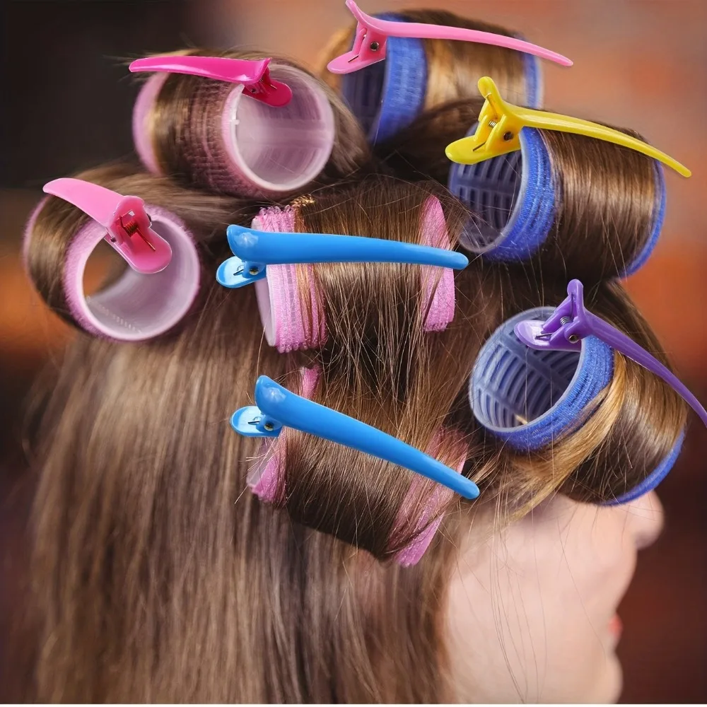 Curling Iron Set 24pcs No Heat Hair Rollers with Duckbill Clips Salon Effect DIY Hairstyle for Women Home Salon Hair Care - Image 4