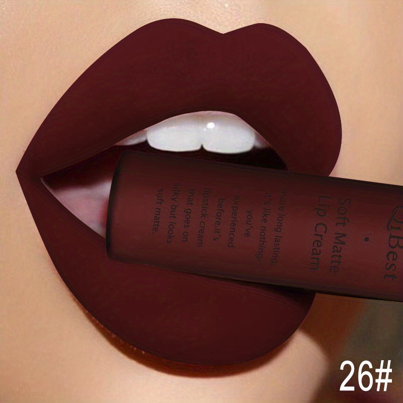 34 Colors Waterproof Matte Liquid Lipstick Nude Pigment Red Long Lasting Lip Gloss for Women, Valentine's Day Gift - Image 23