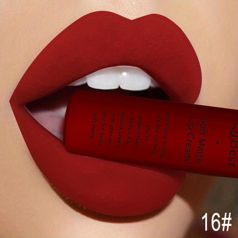 34 Colors Waterproof Matte Liquid Lipstick Nude Pigment Red Long Lasting Lip Gloss for Women, Valentine's Day Gift - Image 17