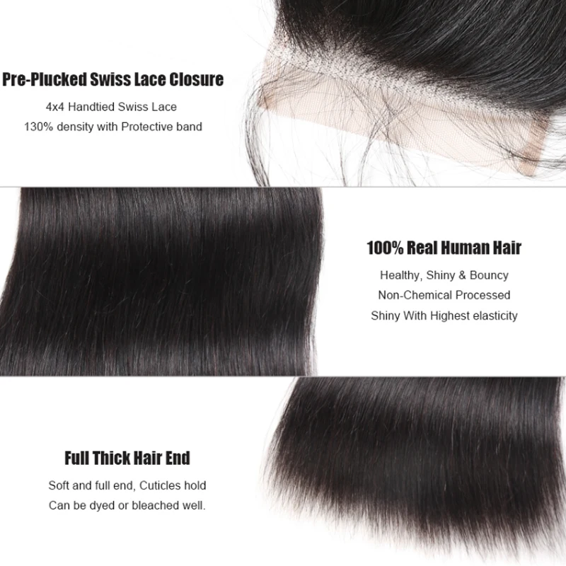4x4 HD Lace Closure Human Hair 2x6 5x5 6x6 7x7 Lace Closure Virgin Human Hair Straight 13x4 13x6 HD Transparent Lace Frontal - Image 5
