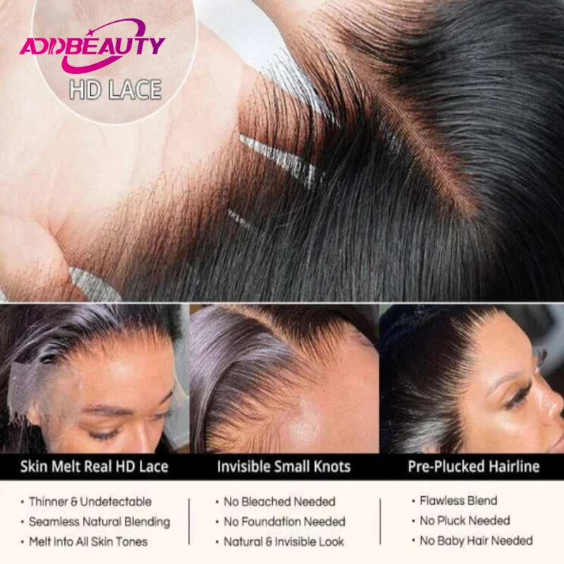 4x4 HD Lace Closure Human Hair 2x6 5x5 6x6 7x7 Lace Closure Virgin Human Hair Straight 13x4 13x6 HD Transparent Lace Frontal - Image 4