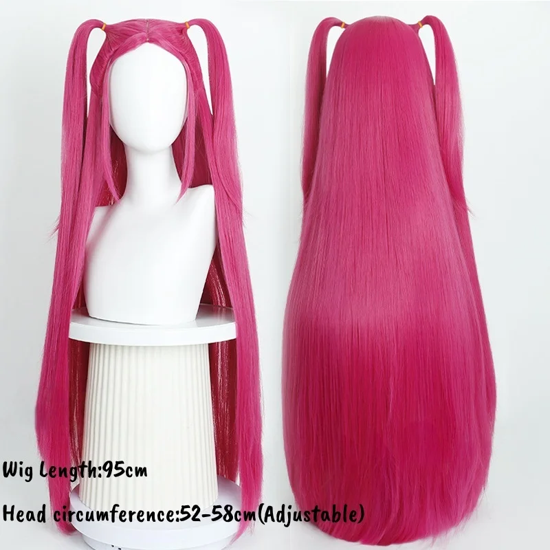 Movie Kpop Anime Cosplay Wigs Purple Black Red Long Hair Heat Resistant Synthetic Wigs Carnival Props - Image 7
