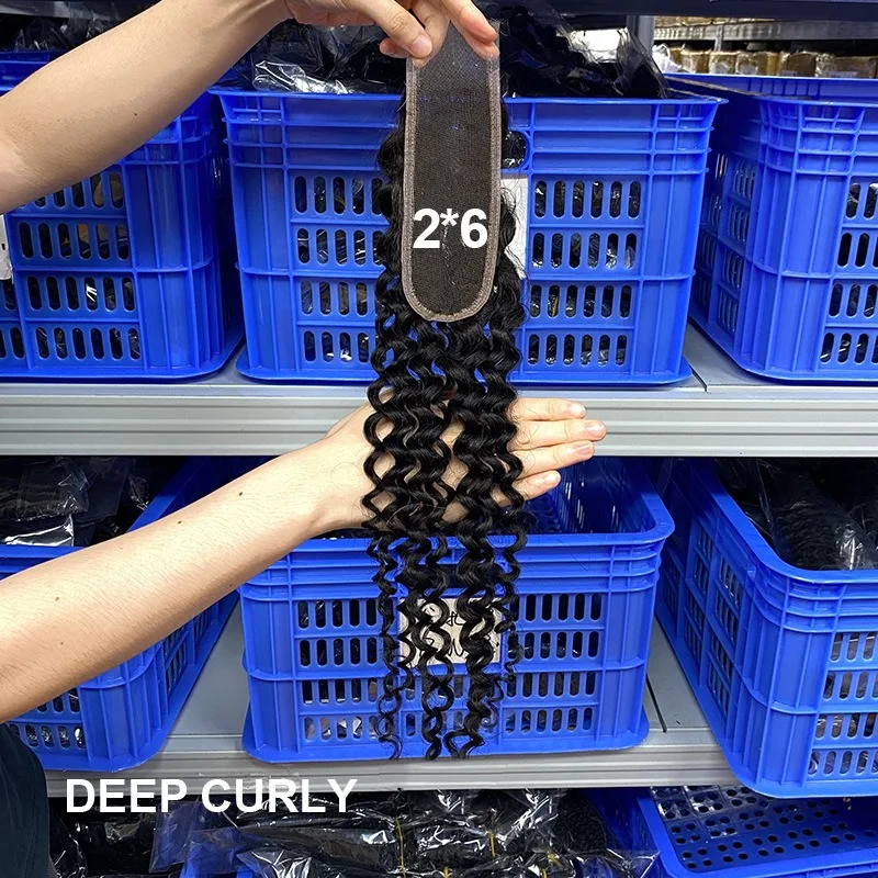 Hd Lace Closure 2x6 Lace Human Hair Closure for Women 20 Inch 100% Unprocessed Remy Pre Plucked with Baby Hair Natural Color - Image 12